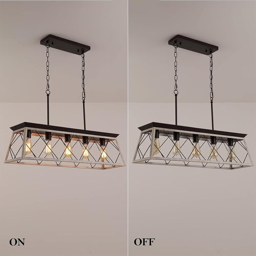 Farmhouse Rustic Vintage Dining Room Chandelier