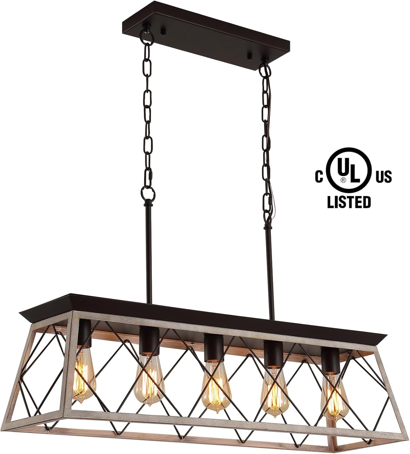 Farmhouse Rustic Vintage Dining Room Chandelier