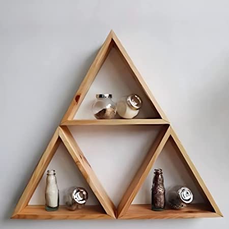 Wooden Wall Hanging Display Shelves