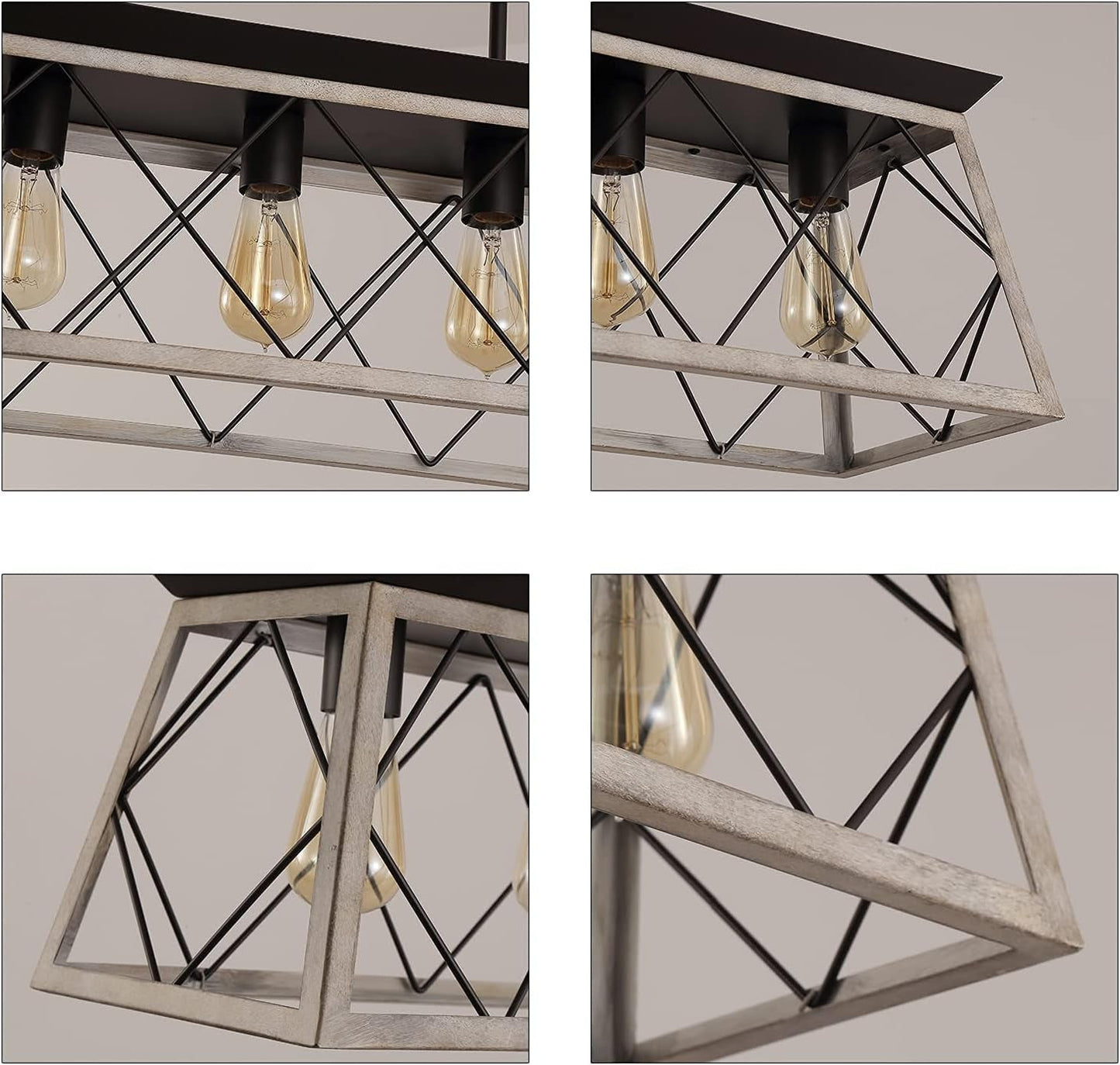 Farmhouse Rustic Vintage Dining Room Chandelier